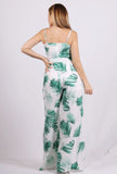 Eva leaf print jumpsuit