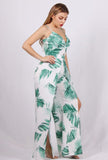 Eva leaf print jumpsuit