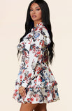 Mariposa floral print dress